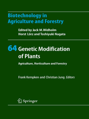 cover image of Genetic Modification of Plants